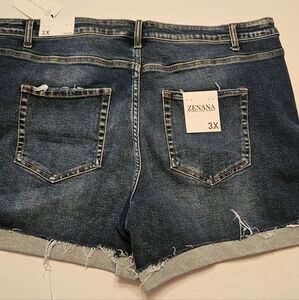 Zenana Outfitters Dark Blue Jean Shorts